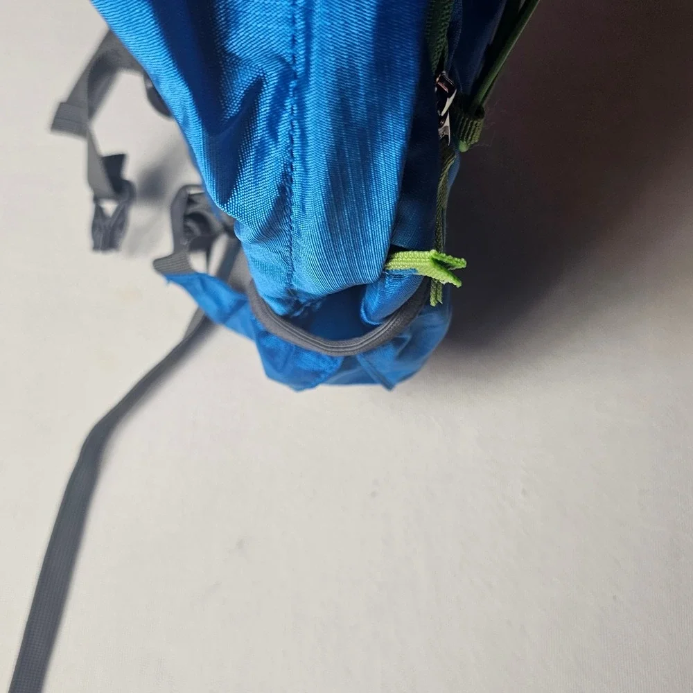 Mountaintop Kids Hiking Backpack Blue Lime Green Outdoor Daypack Lightweight